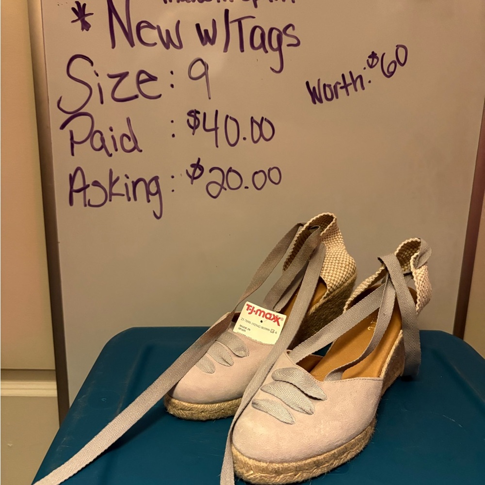 Women's Espadrille Wedge Sandals - Picture 2 of 2